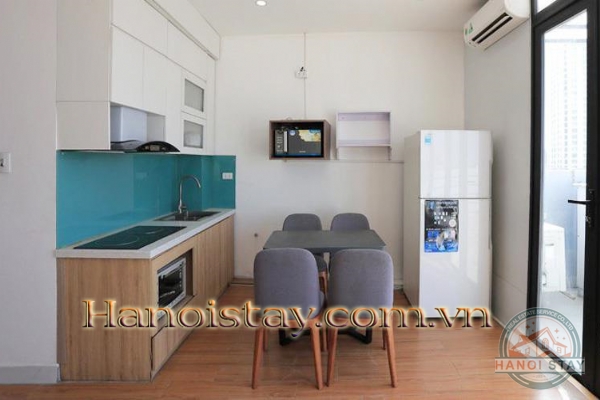 Big Balcony, Attractive Modern One Bedroom Apartment Rental in Au Co str, Tay Ho 5