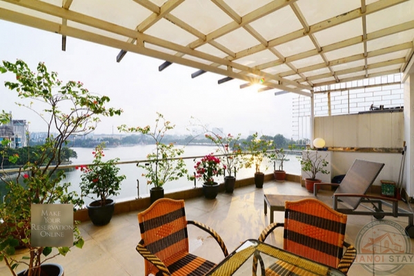 *Big Balcony & Gorgeous Lake View Apartment For rent in Truc Bach, Ba Dinh* 1
