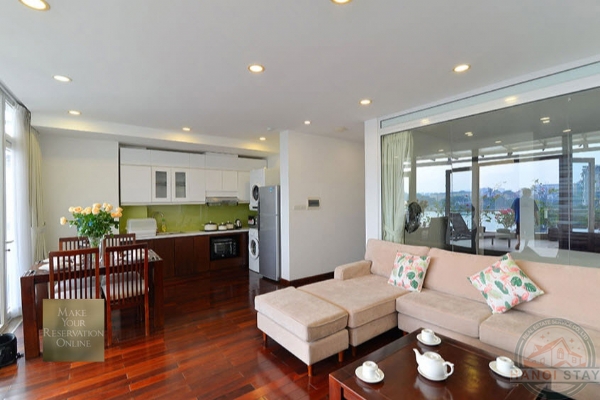 *Big Balcony & Gorgeous Lake View Apartment For rent in Truc Bach, Ba Dinh* 11