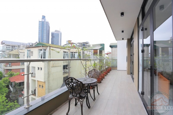 Big Balcony, Nice View & High standard 02 BR Apartment for rent in Truc Bach, Ba Dinh 3
