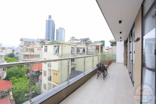 Big Balcony, Nice View & High standard 02 BR Apartment for rent in Truc Bach, Ba Dinh 7