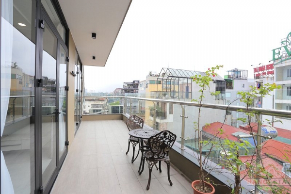 Big Balcony, Nice View & High standard 02 BR Apartment for rent in Truc Bach, Ba Dinh 9