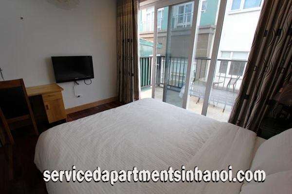 Big Balcony One Bedroom Apartment for rent in Kim Ma street, Ba Dinh 4