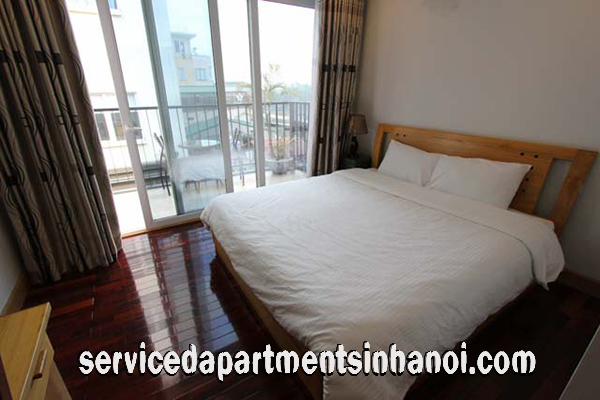 Big Balcony One Bedroom Apartment for rent in Kim Ma street, Ba Dinh 5