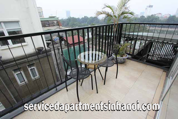 Big Balcony One Bedroom Apartment for rent in Kim Ma street, Ba Dinh 7