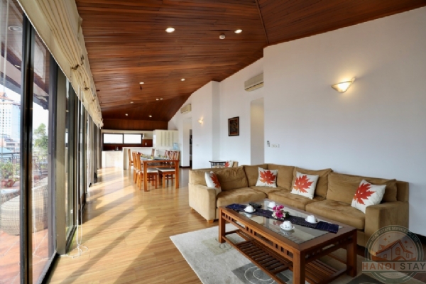 Big Terrace and Lake View 02 BR Apartment for rent in Truc Bach Area, Ba Dinh 2