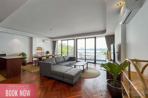 Brand New 3BR Apartment with Lake View and Spacious Balcony for Rent on Quang Khanh 1