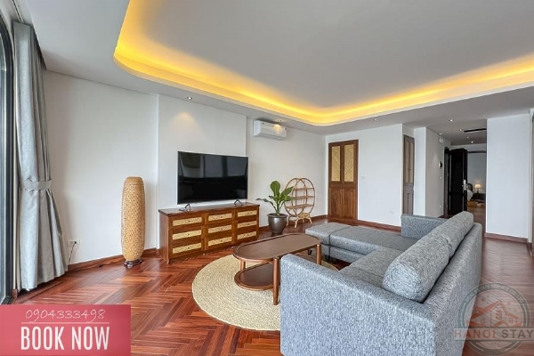 Brand New 3BR Apartment with Lake View and Spacious Balcony for Rent on Quang Khanh 3