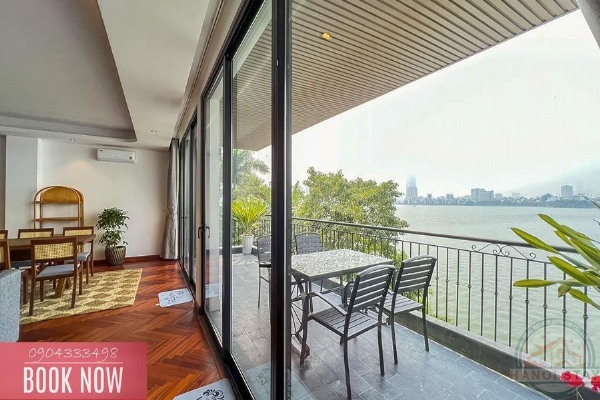 Brand New 3BR Apartment with Lake View and Spacious Balcony for Rent on Quang Khanh 10