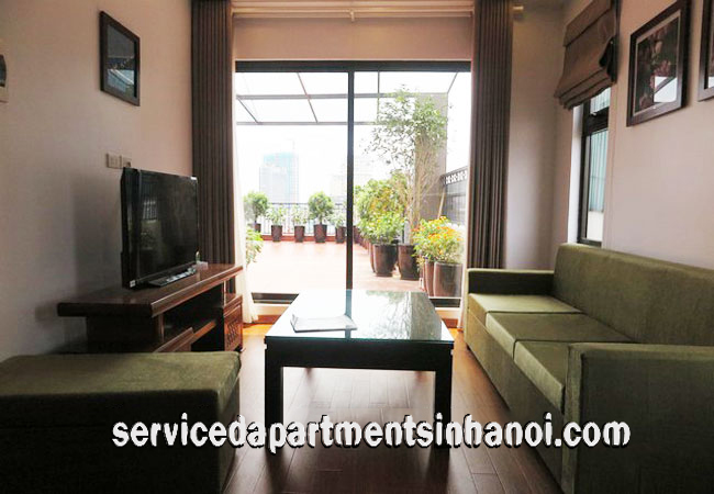 Brand New Apartment with Nice Garden Rental in Linh Lang str, Ba Dinh 3