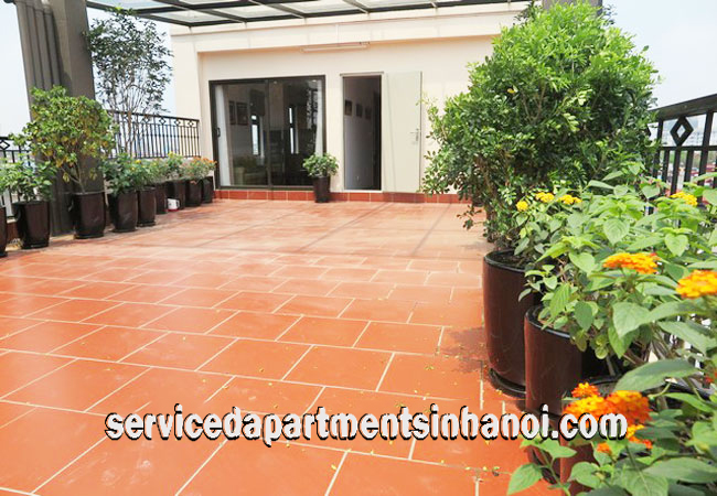 Brand New Apartment with Nice Garden Rental in Linh Lang str, Ba Dinh 5