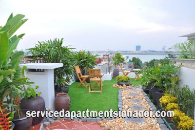Attractive One Bedroom Apartment Rental in Trich Sai street, Tay Ho, Very Nice Terrace