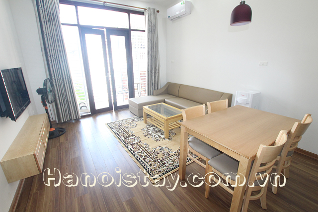 Brand New One Bedroom Apartment rental in Van Cao street, Ba Dinh 2