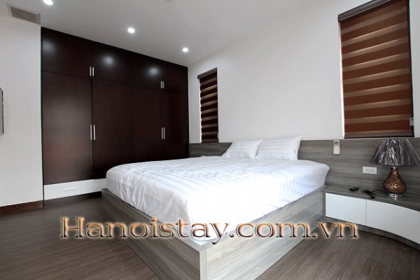 Brand New One Bedroom Apartment Rental Near Xuan Dieu street, Tay Ho, Lovely Balcony 10