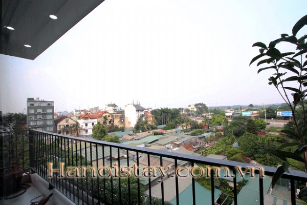 Brand New One Bedroom Apartment Rental Near Xuan Dieu street, Tay Ho, Lovely Balcony 14