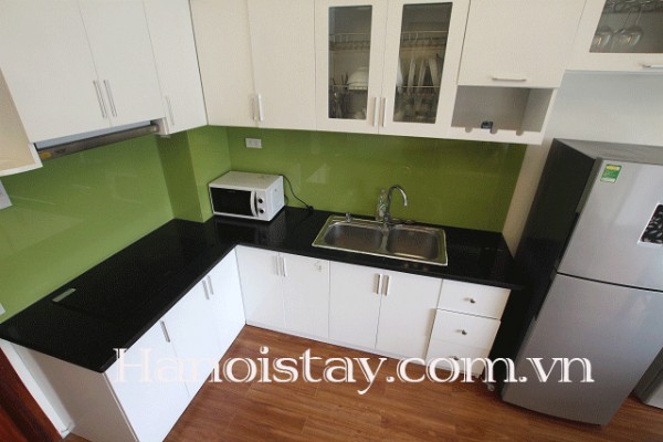 Brand new one bedroom flat rental in Van Cao, Ba Dinh, Quiet area, Car access 7