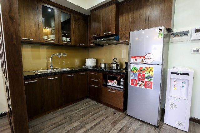 Brand New Serviced apartment for rent in Cau Giay, two beds, wooden floor 3