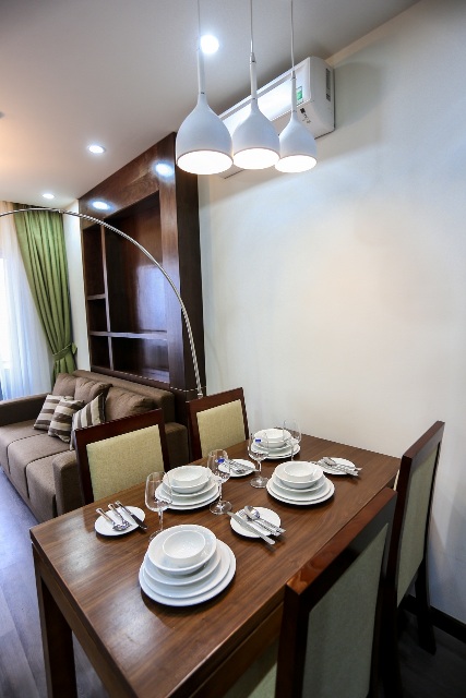 Brand New Serviced apartment for rent in Cau Giay, two beds, wooden floor 5