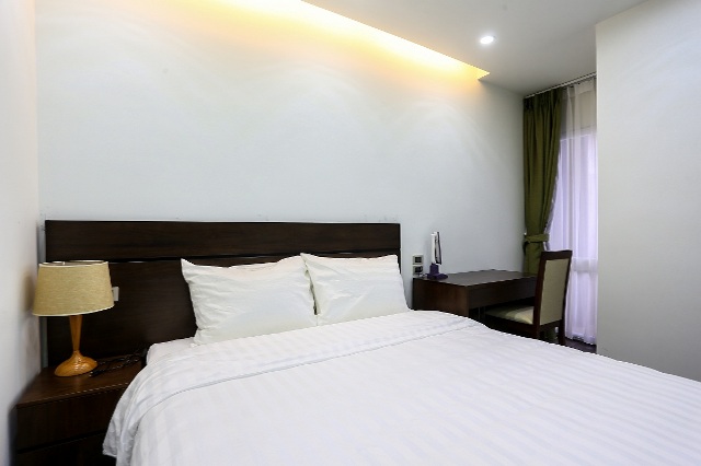 Brand New Serviced apartment for rent in Cau Giay, two beds, wooden floor 6