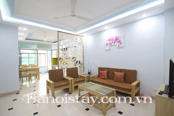 Bright and Clean Two Bedroom Apartment Rental in Tran Phu street, Hoan Kiem 1