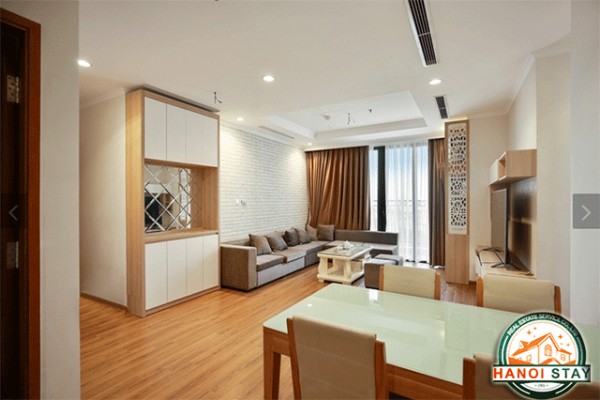 Bright and Modern Three Bedroom Apartment Rental in HongKong Tower, Hanoi 1