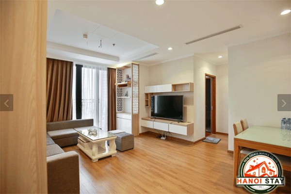 Bright and Modern Three Bedroom Apartment Rental in HongKong Tower, Hanoi 2