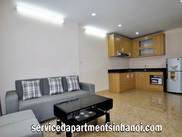 Bright and New One Bedroom Apartment Rental in Van Cao street, Ba Dinh 2