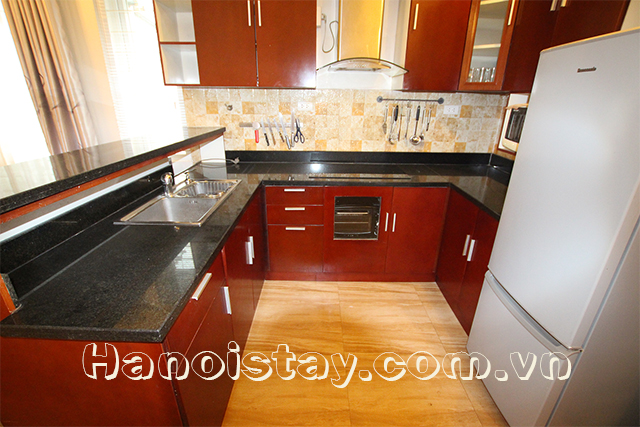 Bright and Spacious One Bedroom Apartment Rental in Hoang Hoa Tham street, Ba Dinh 1