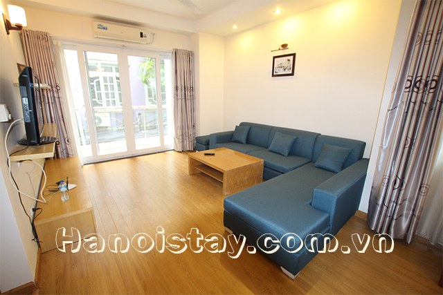 Bright and Spacious One Bedroom Apartment Rental in Hoang Hoa Tham street, Ba Dinh 7