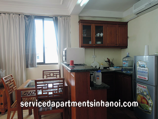 Bright Apartment With Balcony For rent in Nguyen Khac Hieu str, Truc Bach Area 6