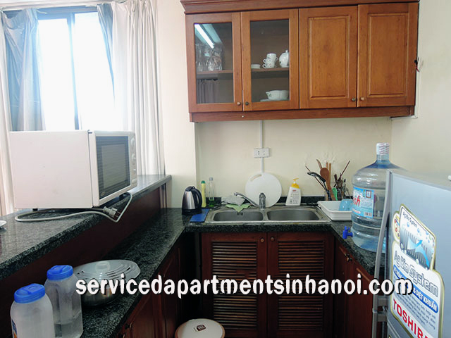 Bright Apartment With Balcony For rent in Nguyen Khac Hieu str, Truc Bach Area 7
