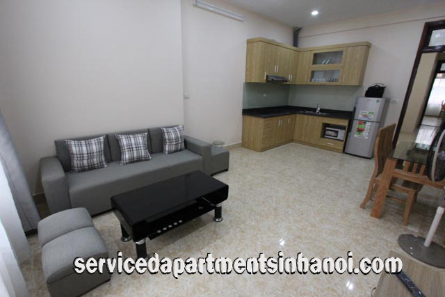 Bright Modern One Bedroom Apartment Rental in Van Cao Str, Ba Dinh 2