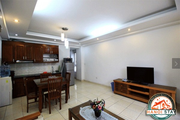 Bright One Bedroom Apartment with Balcony Rental in Ngoc Ha Str, Ba Dinh 2