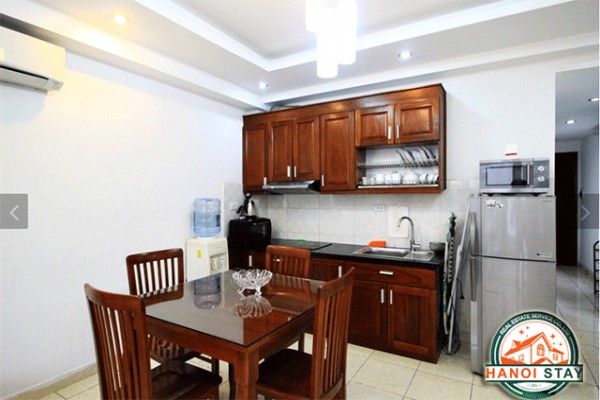 Bright One Bedroom Apartment with Balcony Rental in Ngoc Ha Str, Ba Dinh 3