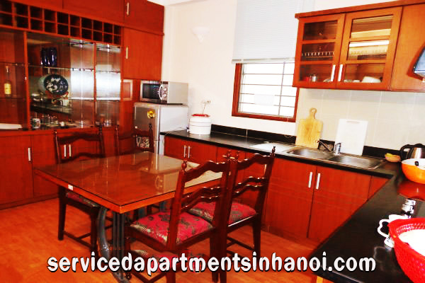 Bright rental one bedroom apartment in Hoan Kiem, near Hanoi station 1