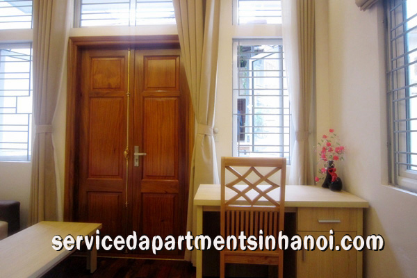 Bright rental one bedroom apartment in Van Ho st, Hai Ba Trung with lovely balcony 2
