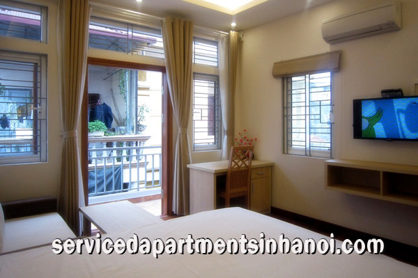 Bright rental one bedroom apartment in Van Ho st, Hai Ba Trung with lovely balcony 3
