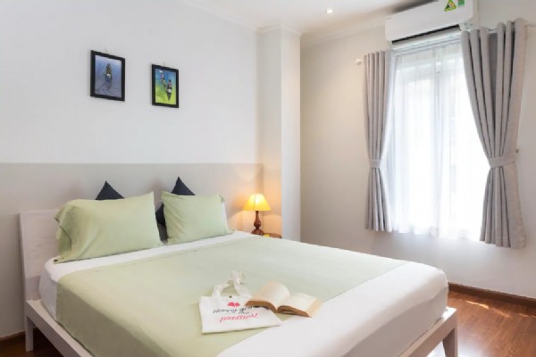 Bright serviced apartment for rent near Cua Nam str, Hoan Kiem 1