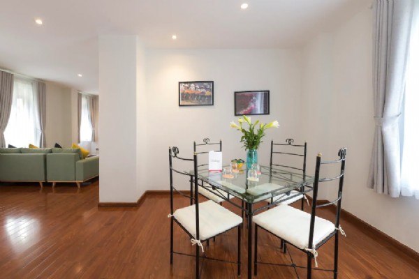 Bright serviced apartment for rent near Cua Nam str, Hoan Kiem 5