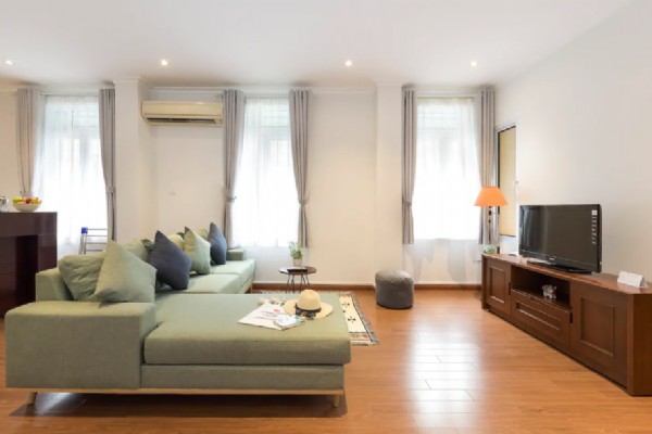 Bright serviced apartment for rent near Cua Nam str, Hoan Kiem 7