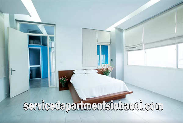 Bright Three Bedroom Apartment with Big balcony Rental Close to Truc Bach Lake 10
