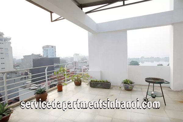 Bright Three Bedroom Apartment with Big balcony Rental Close to Truc Bach Lake 11