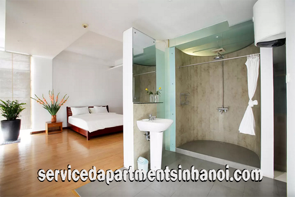 Bright Three Bedroom Apartment with Big balcony Rental Close to Truc Bach Lake 4