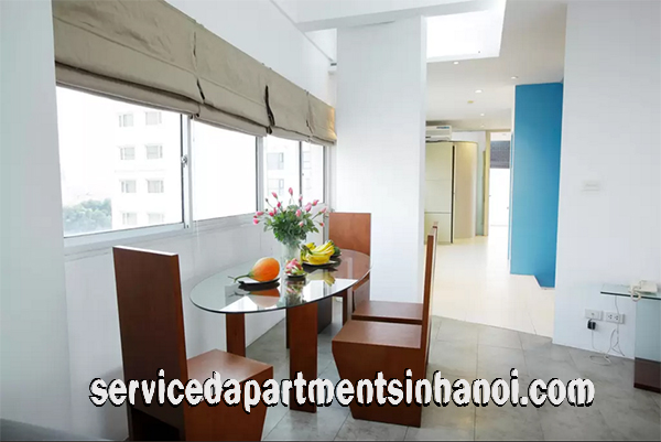 Bright Three Bedroom Apartment with Big balcony Rental Close to Truc Bach Lake 5