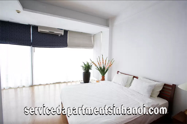 Bright Three Bedroom Apartment with Big balcony Rental Close to Truc Bach Lake 6