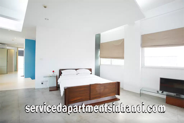 Bright Three Bedroom Apartment with Big balcony Rental Close to Truc Bach Lake 7
