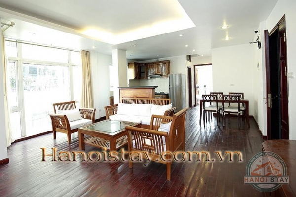 Bright Two Bedroom Property for Rent near Truc Bach lake, Ba Dinh 1