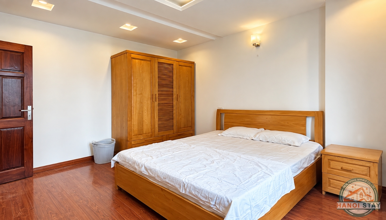 Bright Two Bedroom Property for Rent near Truc Bach lake, Ba Dinh 2