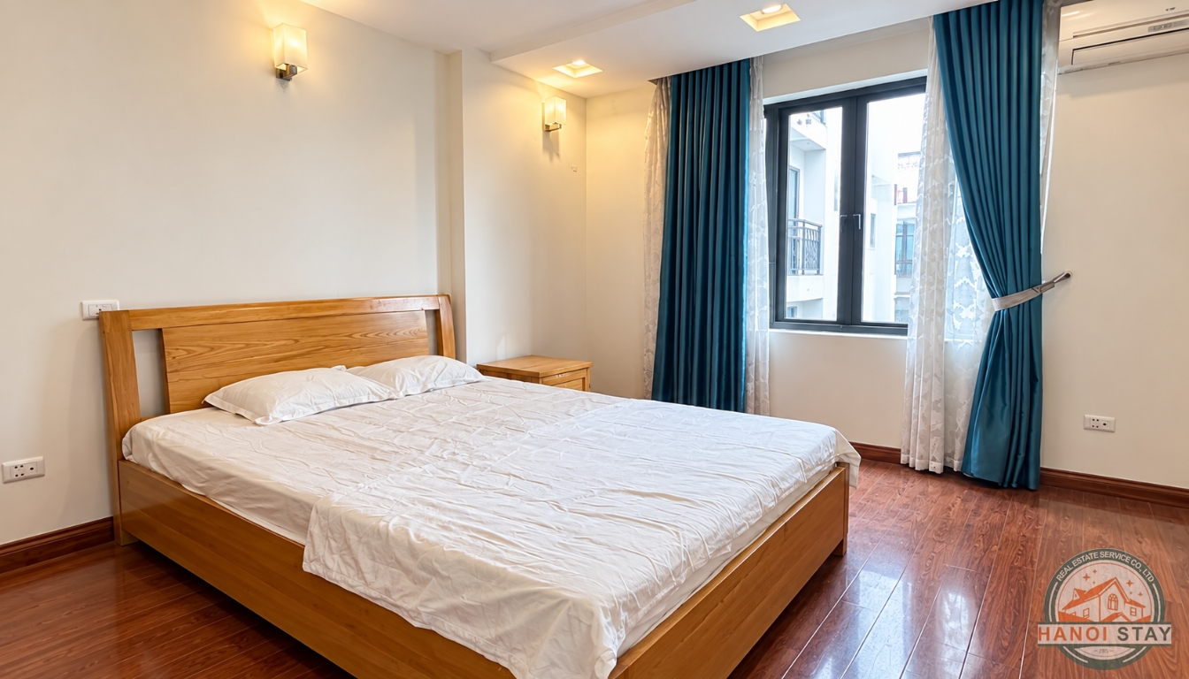 Bright Two Bedroom Property for Rent near Truc Bach lake, Ba Dinh 5