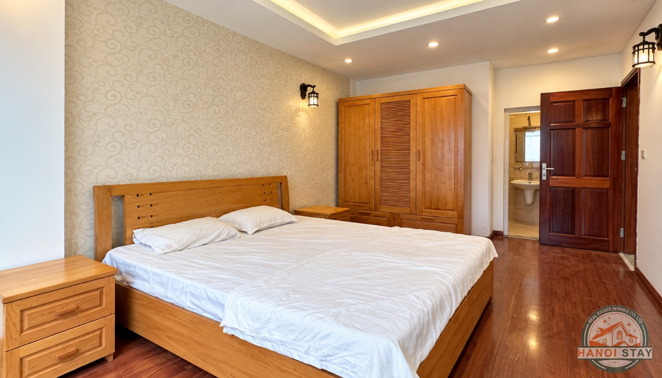 Bright Two Bedroom Property for Rent near Truc Bach lake, Ba Dinh 8